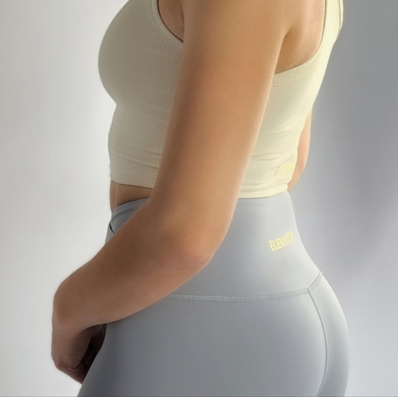 Women's  Sportsbra | S-XL Ribbed Cup Insert . Crop Top - Picture 7 of 7